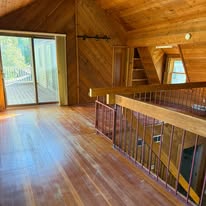 Log home — cleanout photo