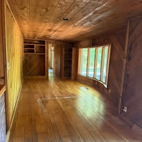 Log home — cleanout photo