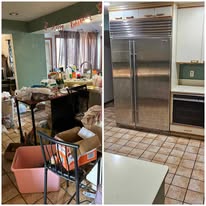 Before and after cleanout