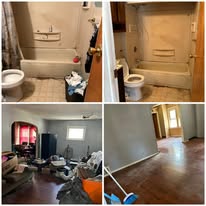 Before and after cleanout